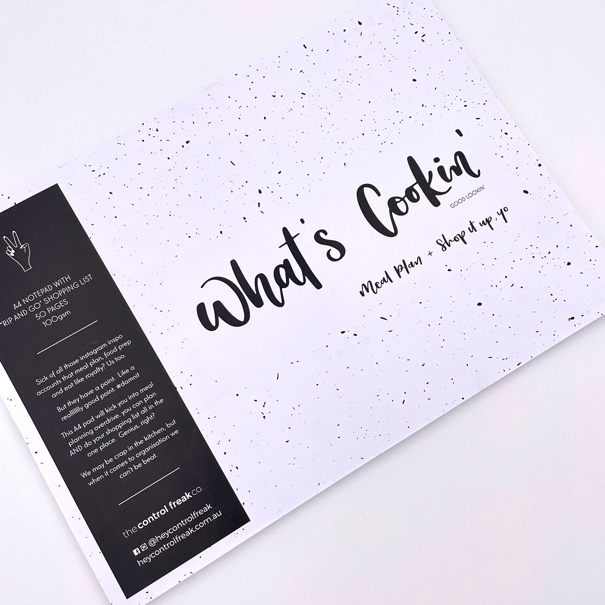 "What's Cookin" A4 Notepad